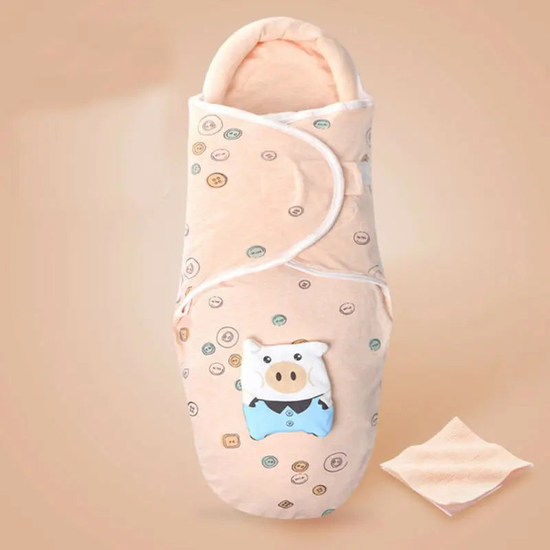 2019 Baby Bedding Clothing Soft Newborn Baby Boy Girl Cotton Swaddle Wrap Blanket Cartoon Warm Protective Sleeping Bag