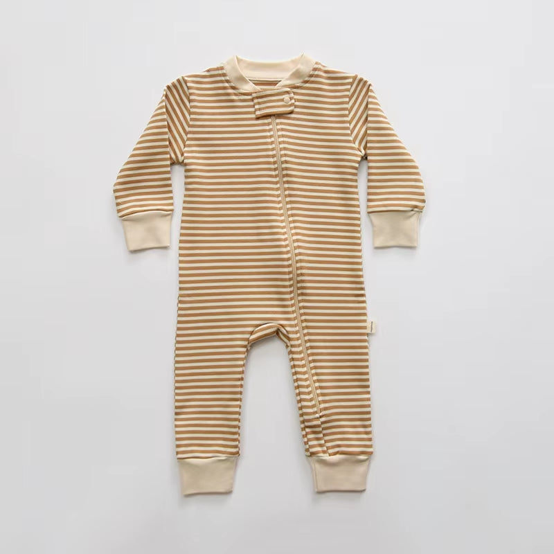 Ins Hot Cartoon Cactus Newborn Baby Boys Girls Rompers Long Sleeve Infant Stripe Jumpsuits Outfits