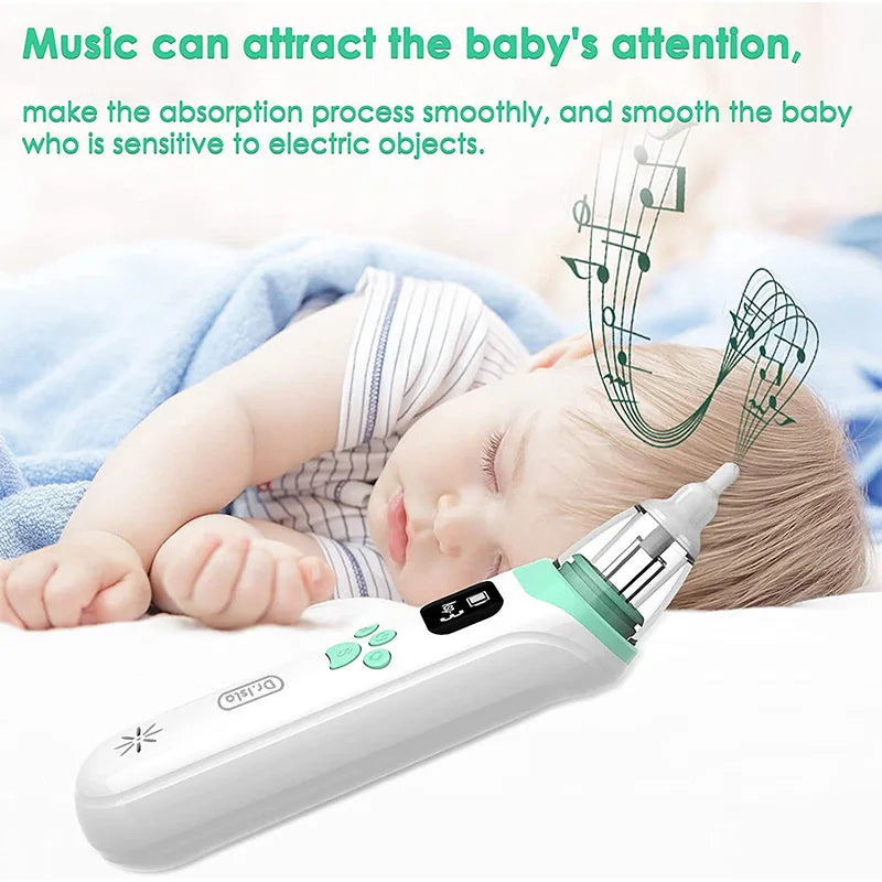 Dr.Isla Baby Nose Cleaner Silicone Adjustable Suction Electric Child Nasal Aspirator Safety Convenient Low Noise